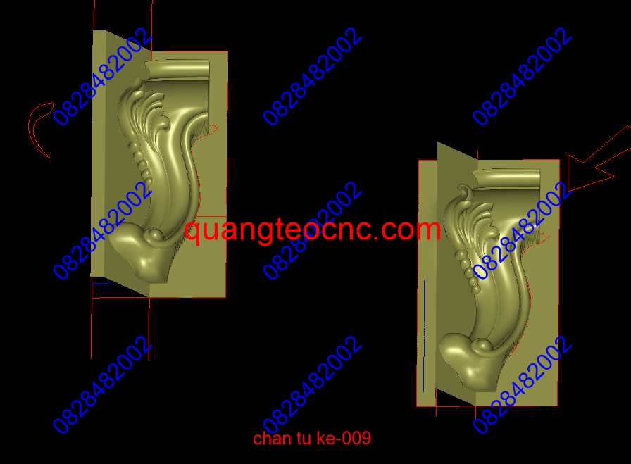 chân tủ kệ-009