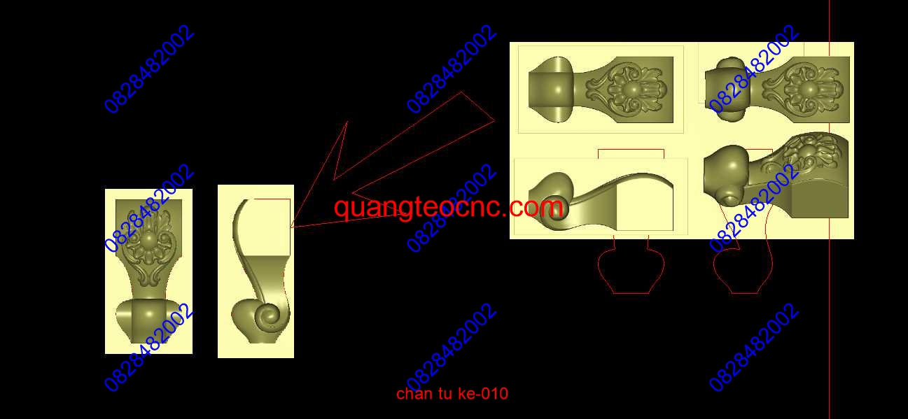 chân tủ kệ-010